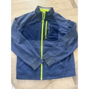 Vineyard Vines Performance Full-Zip Jacket - Navy/Neon - Men's Small